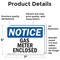Signmission Gas Meter Enclosed, 7 in W x Rectangle, Vinyl Decal OS-2PACK-NS-D-57-L-13006 - alternate 3
